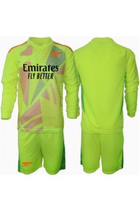Arsenal Keeper Babyklær Hjemme Fotballdrakt til barn 2024-25 Lange ermer (+ Korte bukser)